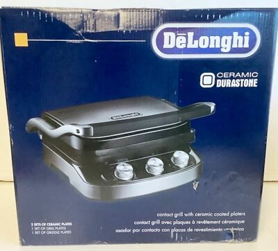 NEW De'Longhi CGH912C Livenza 5-in-1 Grill Stainless Steel Griddle