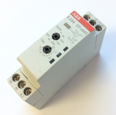 ABB CT-AHD.12 Time Relay Off-Delay Voltage: 24-240VAC 24-48VDC, Time: 0.05s-100h