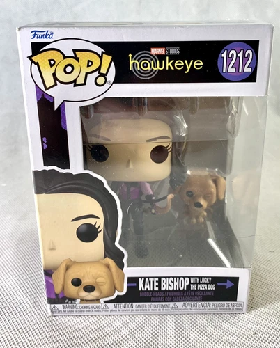 Funko Pop! Marvel Hawkeye Kate Bishop con Lucky The Pizza Dog EN STOCK Pop 1212