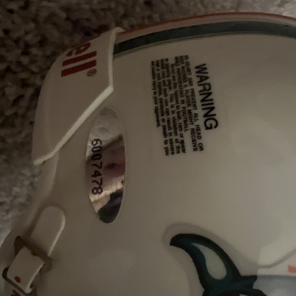 MIAMI DOLPHINS JAKE SCOTT SIGNED MINI HELMET MVP TRISTAR eBay