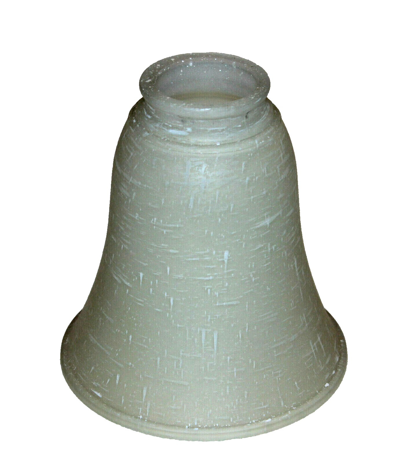 Frosted Cream Beige Glass Ceiling Fan Lamp Shade 1-5/8