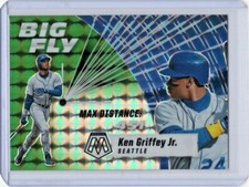 Ken Griffey Jr 2021 Mosaic Big Fly Green Mosaic Prizm #5 Seattle Mariners M24