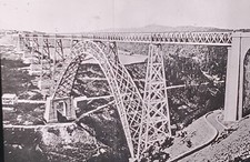 Garabit Bridge Viaduct, France (Gustave Eiffel). Magic Lantern Glass Slide