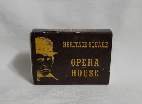 Vintage Heritage Square Opera House Matchbox Denver Colorado Advertising