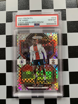 2022-23 Panini Prizm Premier League RC Joe Aribo Lucky Envelopes /8 PSA 10
