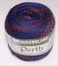 100g ball of Queensland PERTH Superwash Wool Nylon sock yarn #106 QUEEN VICTORIA