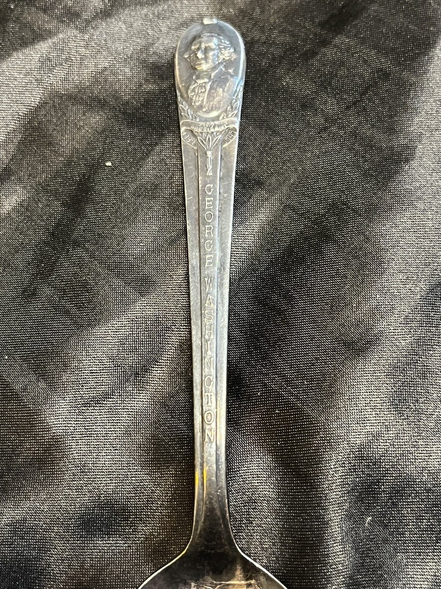 Vintage WM Rogers MFG Co George Washington & Mt. Vernon