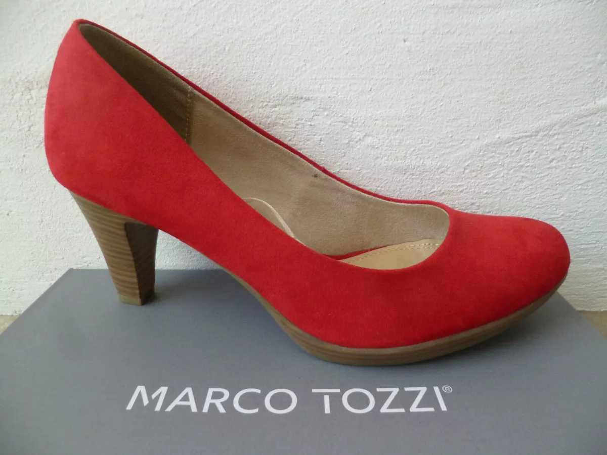 Marco tozzi red clearance shoes