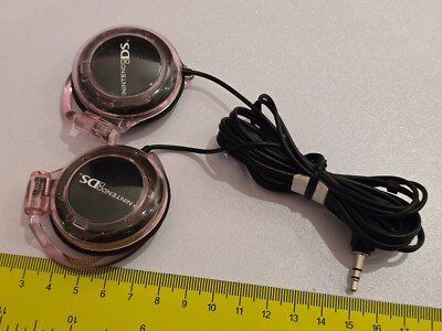 NINTENDO DS Lite DSi XL OFFICIAL GENUINE STEREO EAR HEADPHONES NEW! 3.5mm Audio