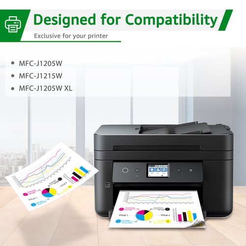 Compatible LC404 Ink Cartridge LC 404 for Brother MFC J1205W J1215W - 4 Pack - Picture 2 of 5