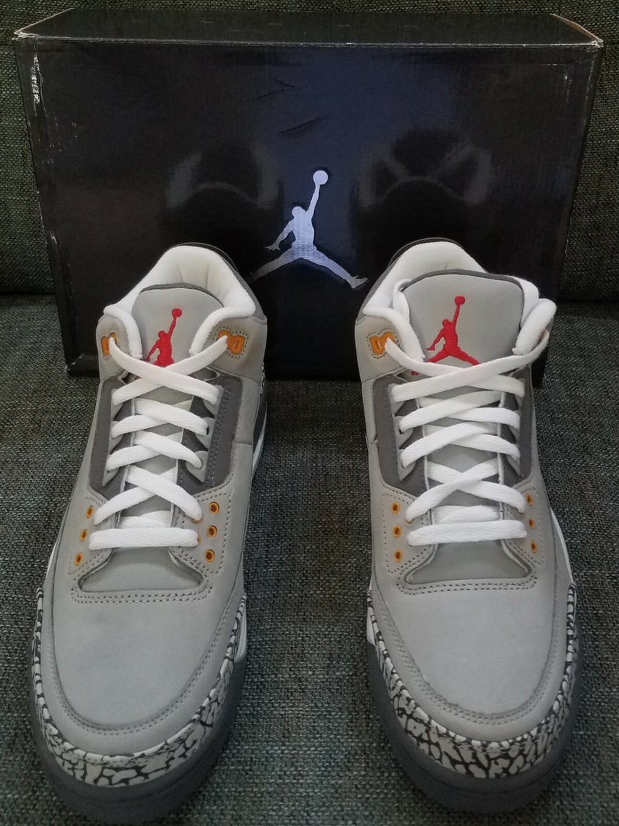 Nike Air Jordan 3 LS Cool Grey 2007 US Size 9.5 With Retro