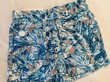 New Simply Noelle Girls Paradise Found Tropical Blue Shorts Size 2T