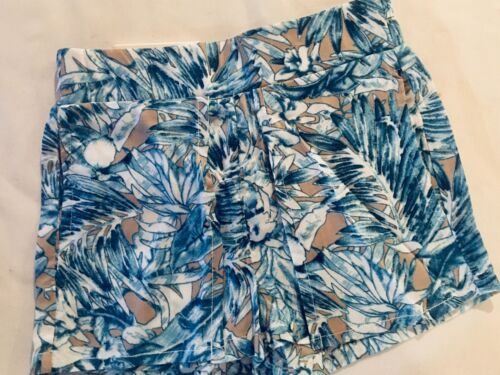 New Simply Noelle Girls Paradise Found Tropical Blue Shorts Size 2T - Afbeelding 1 van 2