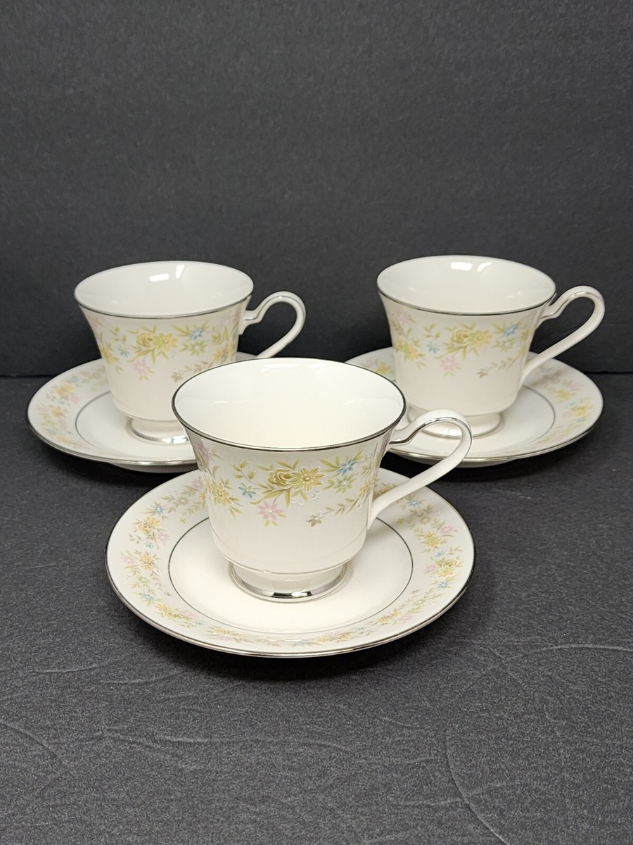 Lot of Noritake Ivory China Blossom Time Cup Saucer Sets