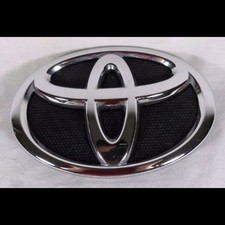 1 Pcs 0f Toyota Corolla Emblem Black Chrome Front Grill 140 X 95 Mm. 1 Pcs 0f Toyota Corolla Emblem Black Chrome Front Grill 140 X 95 Mm.