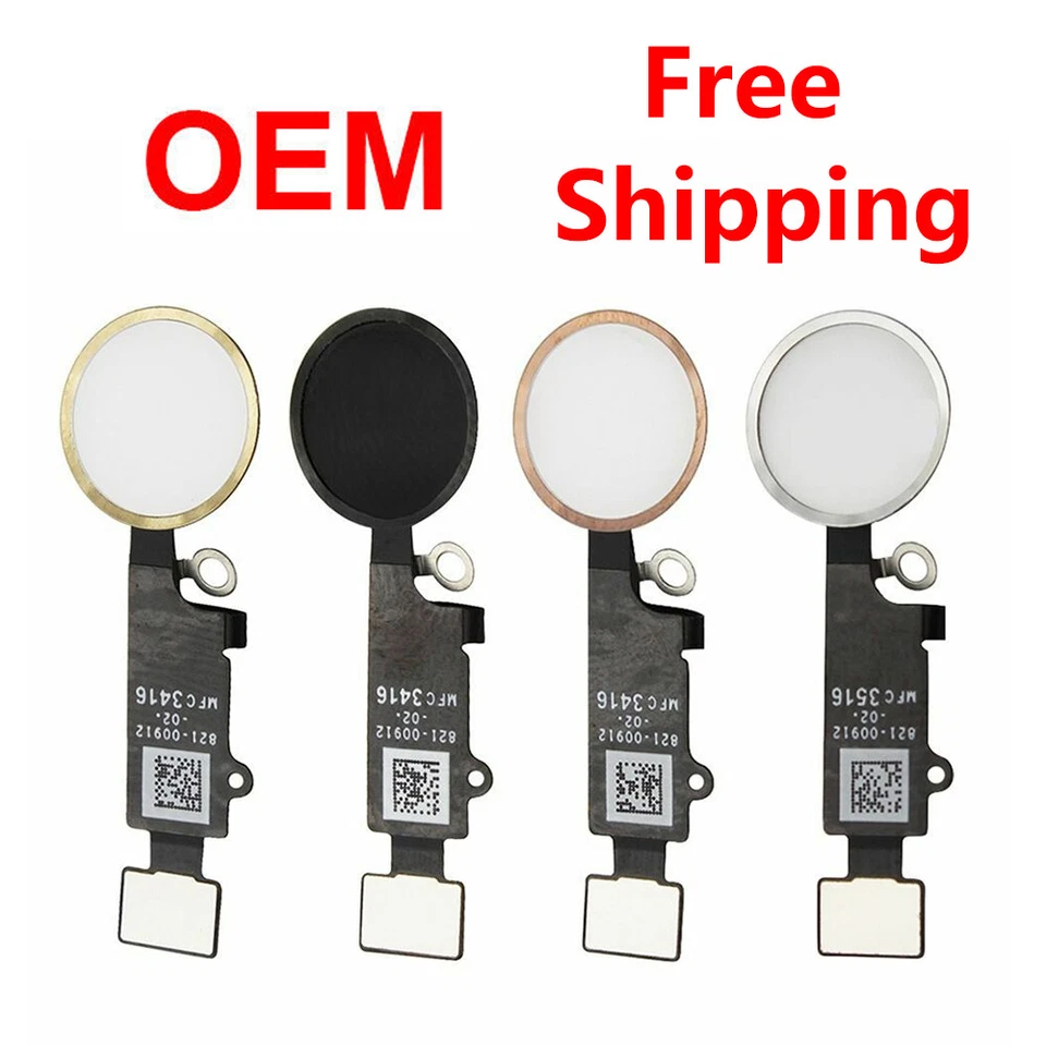 For Apple iPhone 5s 6 6s 7 Plus OEM Home Button Main Key Flex Cable Replacement