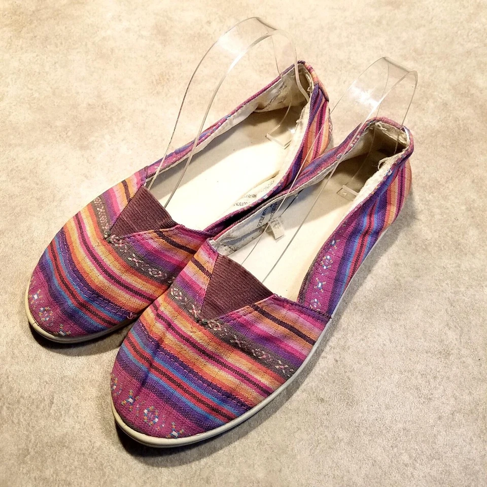 Mossimo Womens 077024150F Size 10 Multicolor Textile Slip On Loafer Flats - Image 3 of 4