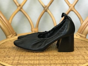 block heel ballerina pumps
