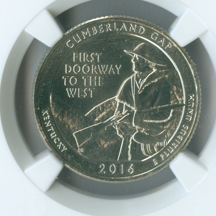 2016 P CUMBERLAND GAP QUARTER NGC MS67 2nd FINEST GRADE SPOTLESS . - Image 2 of 4