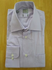 NWOT Ike Behar Neiman Marcus Purple (Lavender) Spread Collar 15-32 MSRP $225