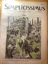 1902 RARE GERMAN SIMPLICISSIMUS MAGAZINE ~ ART NOUVEAU ERA