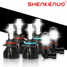 For Jeep Grand Cherokee 1999-2004 Led Headlight Bulbs Hilow Beam Fog Lights Kit