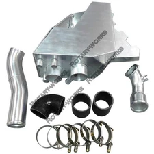 Cold Air Intake Pipe Airbox Kit For 92-02 RX7 RX-7 FD Stock Twin Turbo Black 