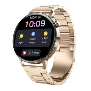 Luxury Smart Watch Fitness Tracker Men Women Watch Stainless Steel Wristwatch