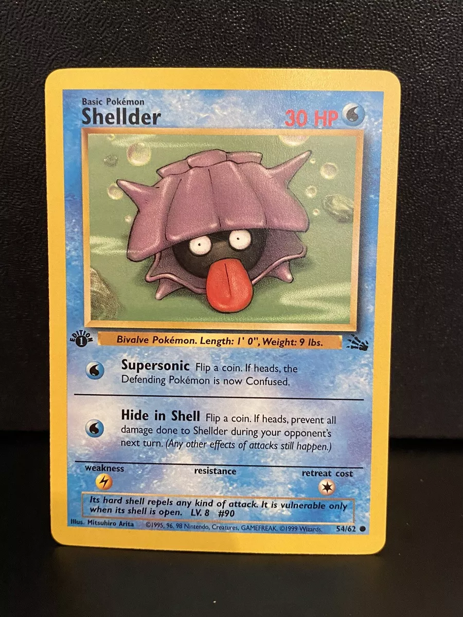 Pokemon - Shellder (54) - Fossil - 1st Edition : Toys