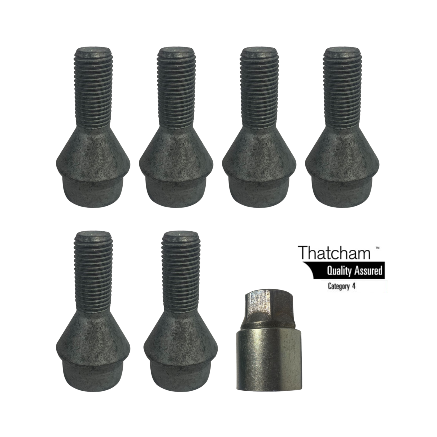 Milenco Motorhome Locking Wheel Nuts M16 Set of 6 Ducato Boxer Citroen