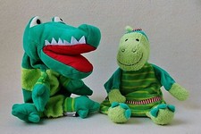 Sterntaler Krokodil & Dino Handpuppe 2 Stück Drache Dinosaurier Theater (T172)