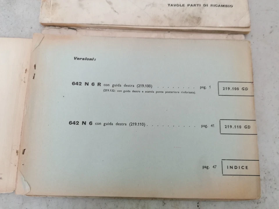 manuale libro libretto catalogo parti di ricambio fiat iveco om 642 n6r n6 book - Immagine 3 di 4