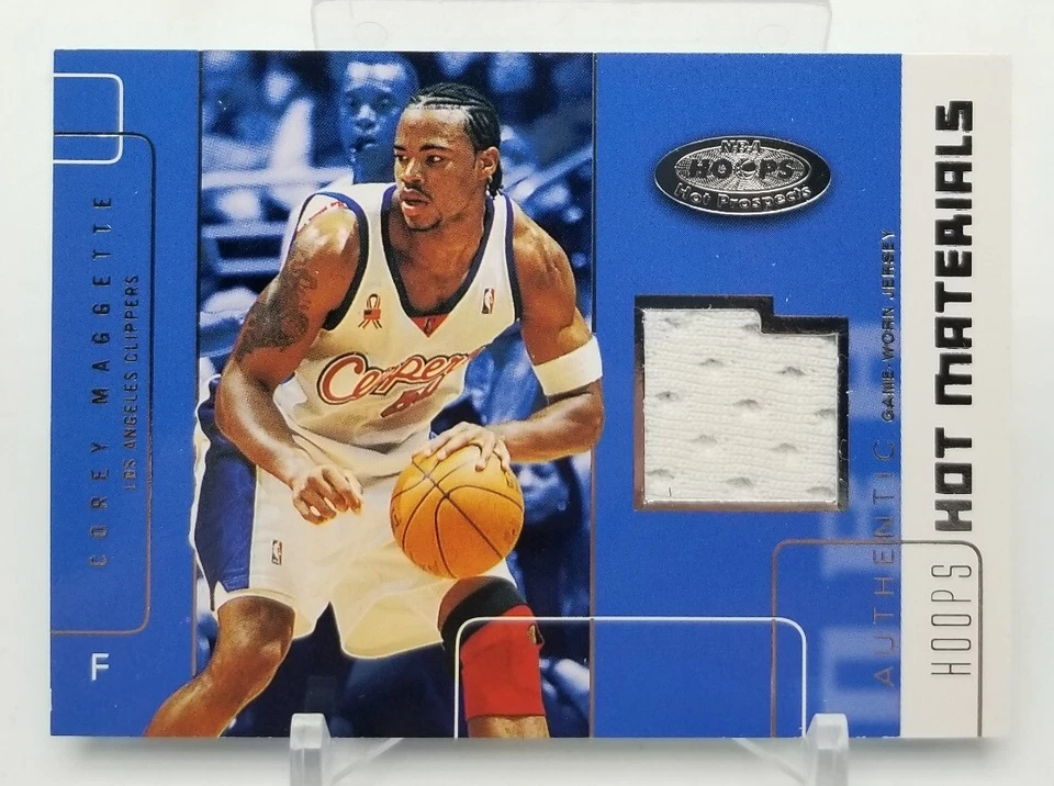2002-03 NBA Hoops COREY MAGGETTE Hot Materials Game Used Jersey LA Clippers NBA - Image 2 of 4