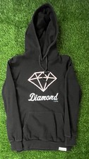 Diamond Supply Co. Skatewear Hoodie OG DIAMOND GRAPHIC LOGO Black Pullover Sz M
