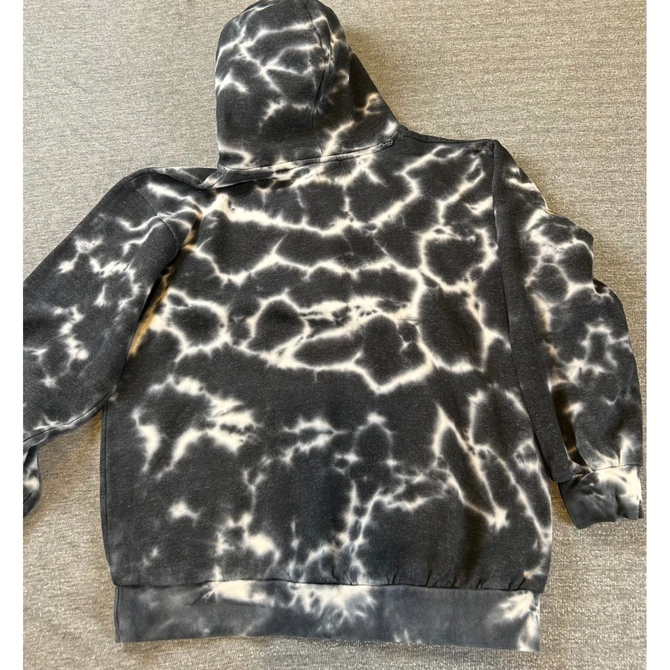 Sudadera con Capucha Tie Dye Rock n Roll Alto Voltaje Para Niños AC/DC De Colección 1976 - Talla Niños Mediana Foto 2 de 4