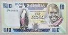 Zambia 10 Kwacha 1980-88 Unc