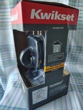 Kwikset Signature Series Deadbolt SmartKey Security Keyed One Side Black 