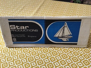 Star Productions Vintage Birkenhead Model Sailing Boat SY/5 with Original Box