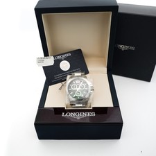 Longines Conquest 41mm Black Dial Quartz Chronograph L37024566 EXC++ B&P, Tags!