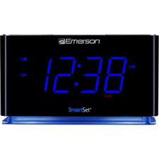 SMARTSET PLL Alarm Clock Radio with Bluetooth Speaker, Large LED Display and Nig