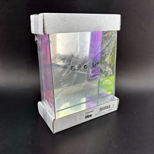 New Vintage IKEA Grimstorp Iridescent Wall Box Shelf Mirror 7x9.5” Discontinued