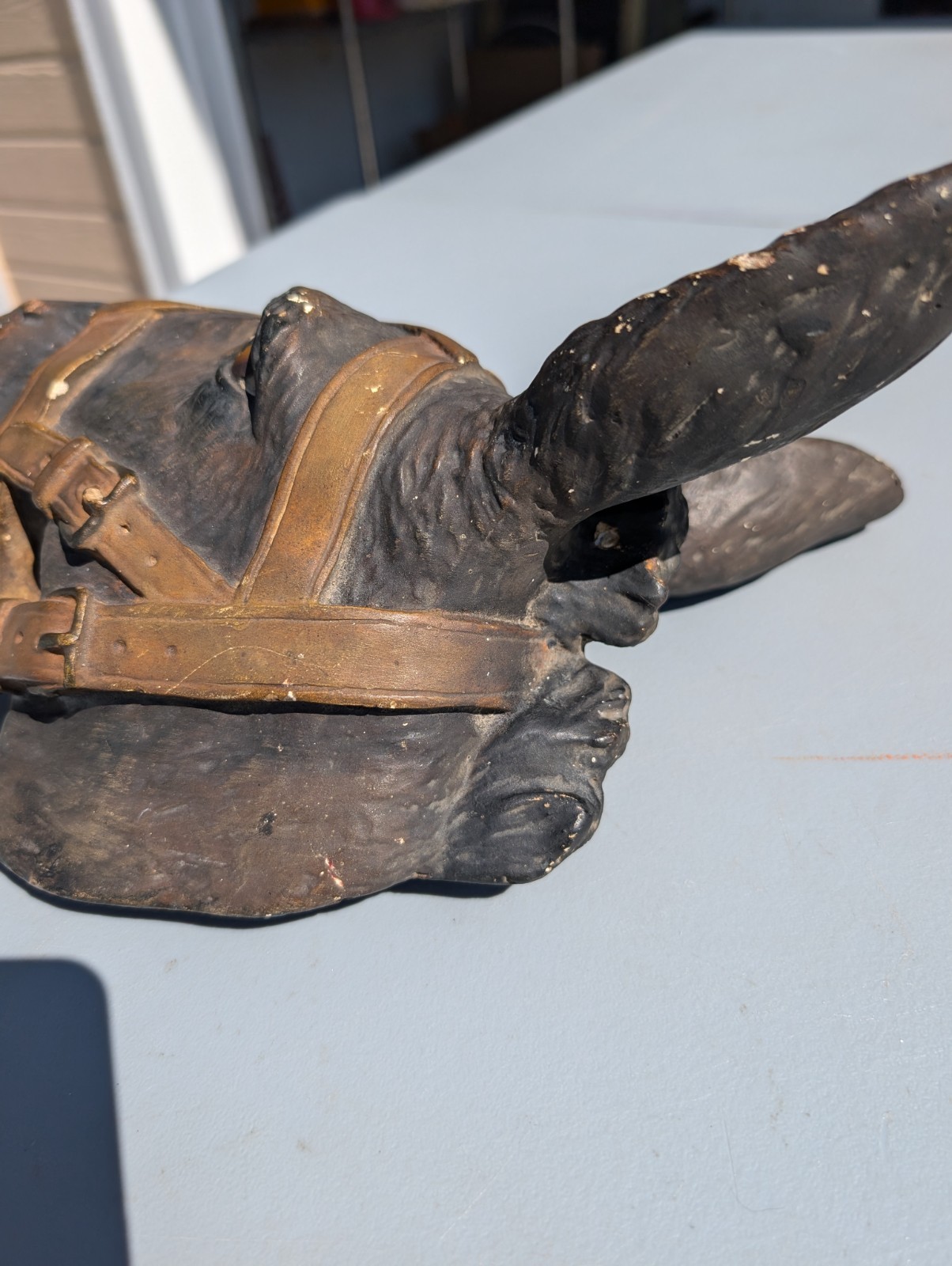 RARE 1909 Borax Mule Head Chalk Advertisement Wall Decor Advertising Sign