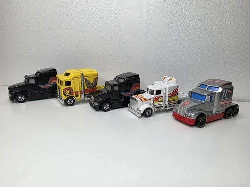 Vintage Hot Wheels Semi Truck Big Rig Kenworth Thunder Roller Long Shot Lot