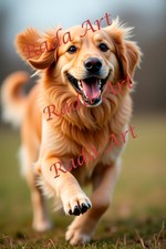 Digital Image Ai Art Picture Photo Wallpaper Background Golden Retriever Dog