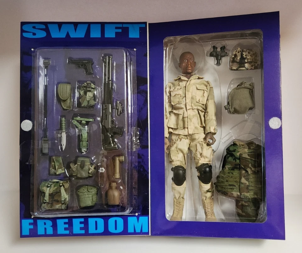 Figura de acción Swift Freedom USMC Curtis 12" de alto 2002 por Dragon Models nueva Foto 2 de 4