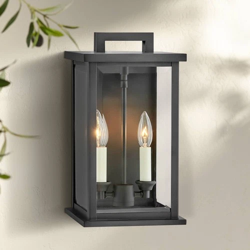 Hinkley Weymouth 14 1/4" High Black Outdoor Wall Light - Picture 1 of 3