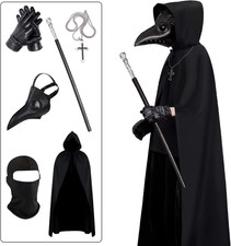 Halloween Plague Doctor Mask, Plague Doctor Costume, Halloween Costume Scary H