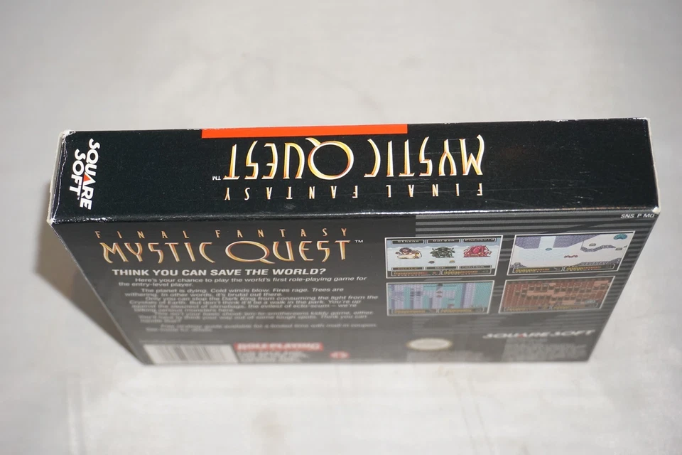 Final Fantasy Mystic Quest (Super Nintendo SNES) Complete in Box w/ Map CIB - Image 3 of 4