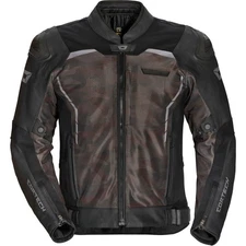 Cortech Vader Mens Leather Motorcycle Jacket Black/Camo