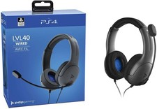PDP Gaming LVL40 Wired Stereo Headset With Noise Cancelling Microphone: Black